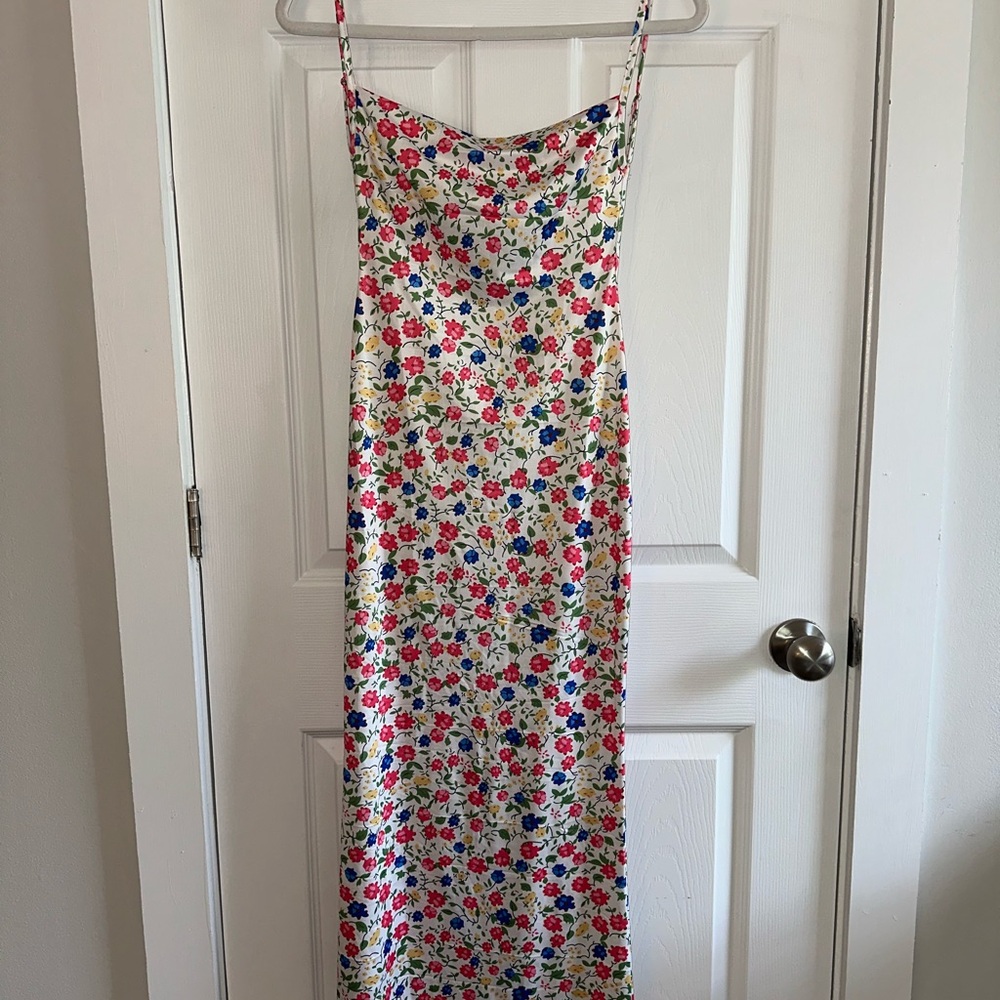 Floral Spaghetti Strap Maxi Dress
